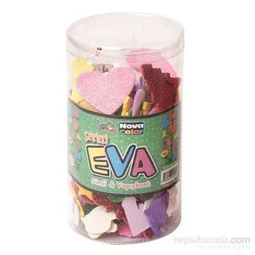 Nova Color NC-451 Şekilli Eva Simli Yapışkanlı 35 Gr Fon Kartonu