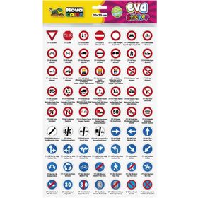 Nova Color NC-694 Trafik işaretleri 2 Eva Sticker