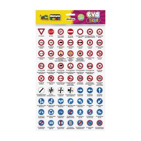 Nova Color NC-694 Trafik işaretleri 2 Eva Sticker