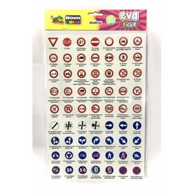 Nova Color NC-694 Trafik işaretleri 2 Eva Sticker