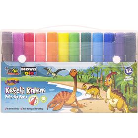 Nova Color NC-874 12'li Jumbo Keçeli Kalem Seti