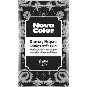 Nova Color NC-904 Siyah 12 gr Toz Kumaş Boyası