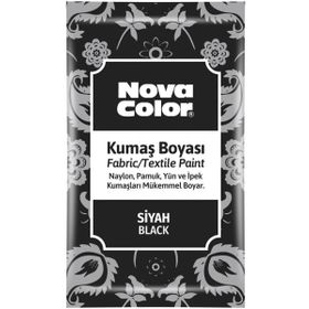 Nova Color NC-904 Siyah 12 gr Toz Kumaş Boyası