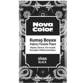 Nova Color NC-904 Siyah 12 gr Toz Kumaş Boyası