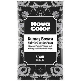 Nova Color NC-904 Siyah 12 gr Toz Kumaş Boyası