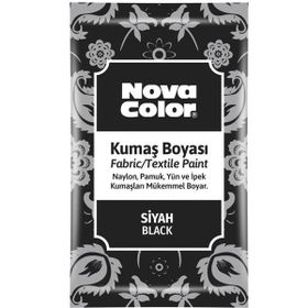 Nova Color NC-904 Siyah 12 gr Toz Kumaş Boyası