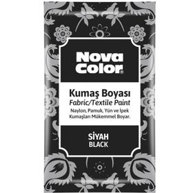 Nova Color NC-904 Siyah 12 gr Toz Kumaş Boyası