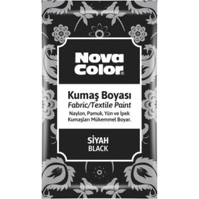 Nova Color NC-904 Siyah 12 gr Toz Kumaş Boyası