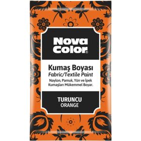 Nova Color NC-906 12'li 12 GR Turuncu Toz Kumaş Boyası