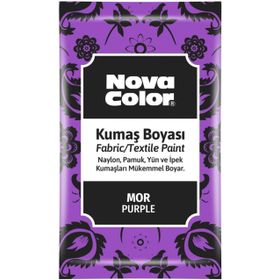 Nova Color NC-907 12'li 12 GR Mor Toz Kumaş Boyası