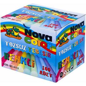 Nova Color NC4113 100'lü Renkli Tozsuz Tebeşir
