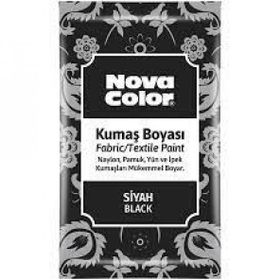 Nova Color Toz Siyah 12 gr Kumaş Boyası