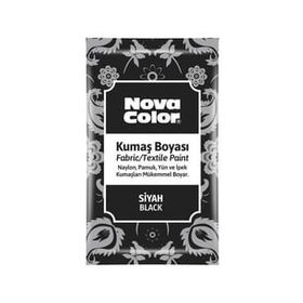 Nova Color Toz Siyah 12 gr Kumaş Boyası