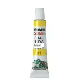 Nova NC 115 Color Tüp Sarı 12'li Guaj Boya