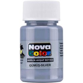 Nova NC-235 Gümüş Akrilik Boya