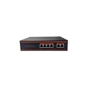 Nova ND1P402LF 4 Port Poe+ 10-100 Mbps 2 Port 10-100 Uplink 78W Switch