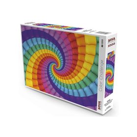 Nova Puzzle 1000 Parça Gökkuşağı Sarmalı Rengarenk Puzzle