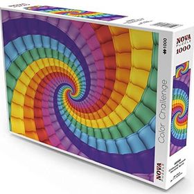 Nova Puzzle 1000 Parça Gökkuşağı Sarmalı Rengarenk Puzzle