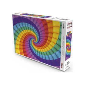 Nova Puzzle 1000 Parça Gökkuşağı Sarmalı Rengarenk Puzzle
