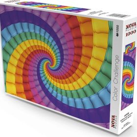 Nova Puzzle 1000 Parça Gökkuşağı Sarmalı Rengarenk Puzzle