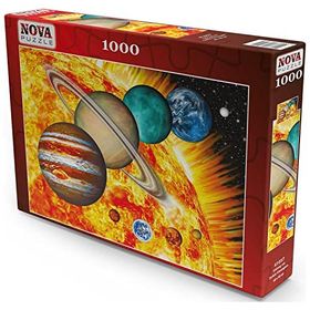 Nova Puzzle 1000 Parça Güneş Sistemi ve Sekiz Gezegen Puzzle