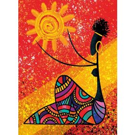 Nova Puzzle 1000 Parça Güneş ve Afrikalı Kadın Puzzle