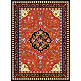 Nova Puzzle 1000 Parça Kırmızı Antik Halı Desenli Puzzle