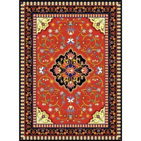 Nova Puzzle 1000 Parça Kırmızı Antik Halı Desenli Puzzle