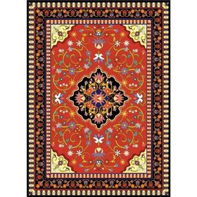 Nova Puzzle 1000 Parça Kırmızı Antik Halı Desenli Puzzle