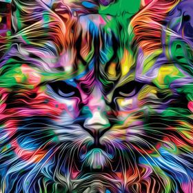 Nova Puzzle 1000 Parça Kızgın Bakışlar Puzzle - Kedi Puzzle