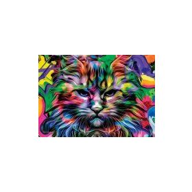 Nova Puzzle 1000 Parça Kızgın Bakışlar Puzzle - Kedi Puzzle