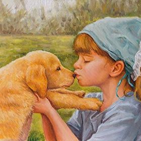 Nova Puzzle 1000 Parça Köpek ve Küçük Kızın Sevgisi