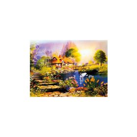 Nova Puzzle 1000 Parça Kuğulu Bahçe Puzzle