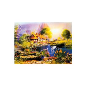 Nova Puzzle 1000 Parça Kuğulu Bahçe Puzzle