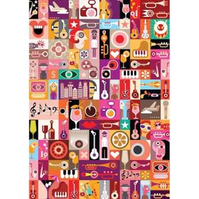 Nova Puzzle 1000 Parça Müzik İllüstrasyon Puzzle