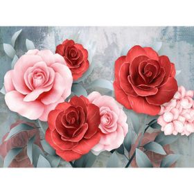 Nova Puzzle 1000 Parça Pembe ve Kırmızı Güller Puzzle