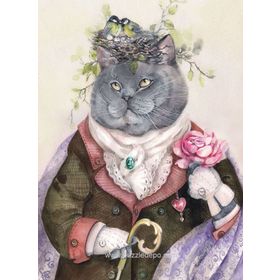 Nova Puzzle 1000 Parça Şair Ruhlu Sosyetik Kedi - Tatiana Plovets