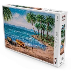 Nova Puzzle 1000 Parça Tropikal Ada Sahili Puzzle