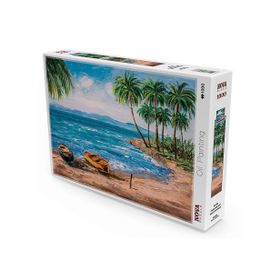Nova Puzzle 1000 Parça Tropikal Ada Sahili Puzzle