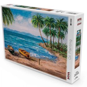 Nova Puzzle 1000 Parça Tropikal Ada Sahili Puzzle