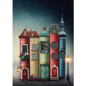 Nova Puzzle 1500 Parça Fantastik Kitap Şehir Mini Puzzle