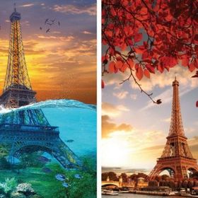 Nova Puzzle 2x1000 Parça Eyfel Kulesi Puzzle Seti