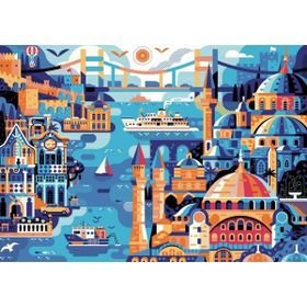 Nova Puzzle 41132 1000 Parça Panoramik İstanbul Manzarası Puzzle
