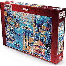 Nova Puzzle 41132 1000 Parça Panoramik İstanbul Manzarası Puzzle