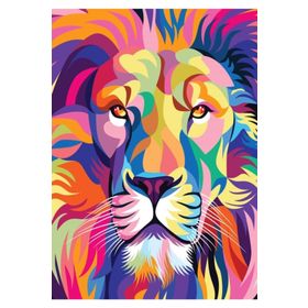 Nova Puzzle 41138 1000 Parça Renkli Aslan Portresi Puzzle