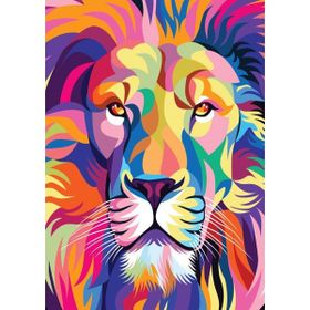 Nova Puzzle 41138 1000 Parça Renkli Aslan Portresi Puzzle