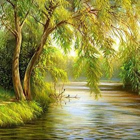 Nova Puzzle Dere Kenarında Salkım Söğüt 1000 Parça Puzzle