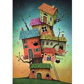 Nova Puzzle Soy Ağacı Fantastik Evler 1000 Parça Puzzle