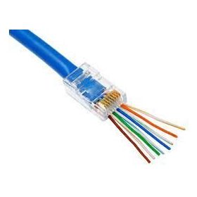 Nova RJ45 CAT6 Açık Uçlu 100'lü Paket Konnektör Delikli