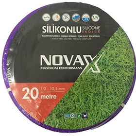 Novax Ekolüks Silikon PVC 1/2 20 m Bahçe Hortumu